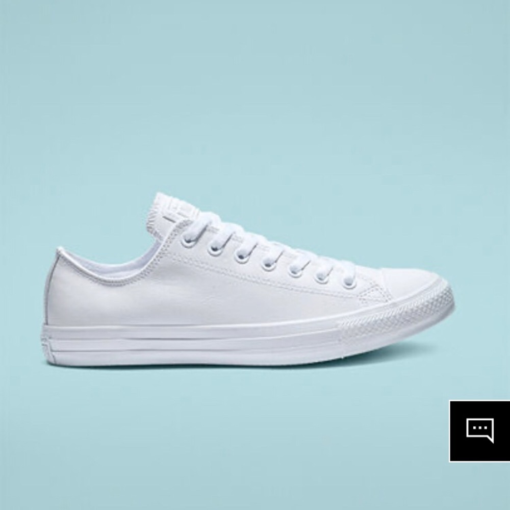 BRAND NEW & NEVER WORN leather converse